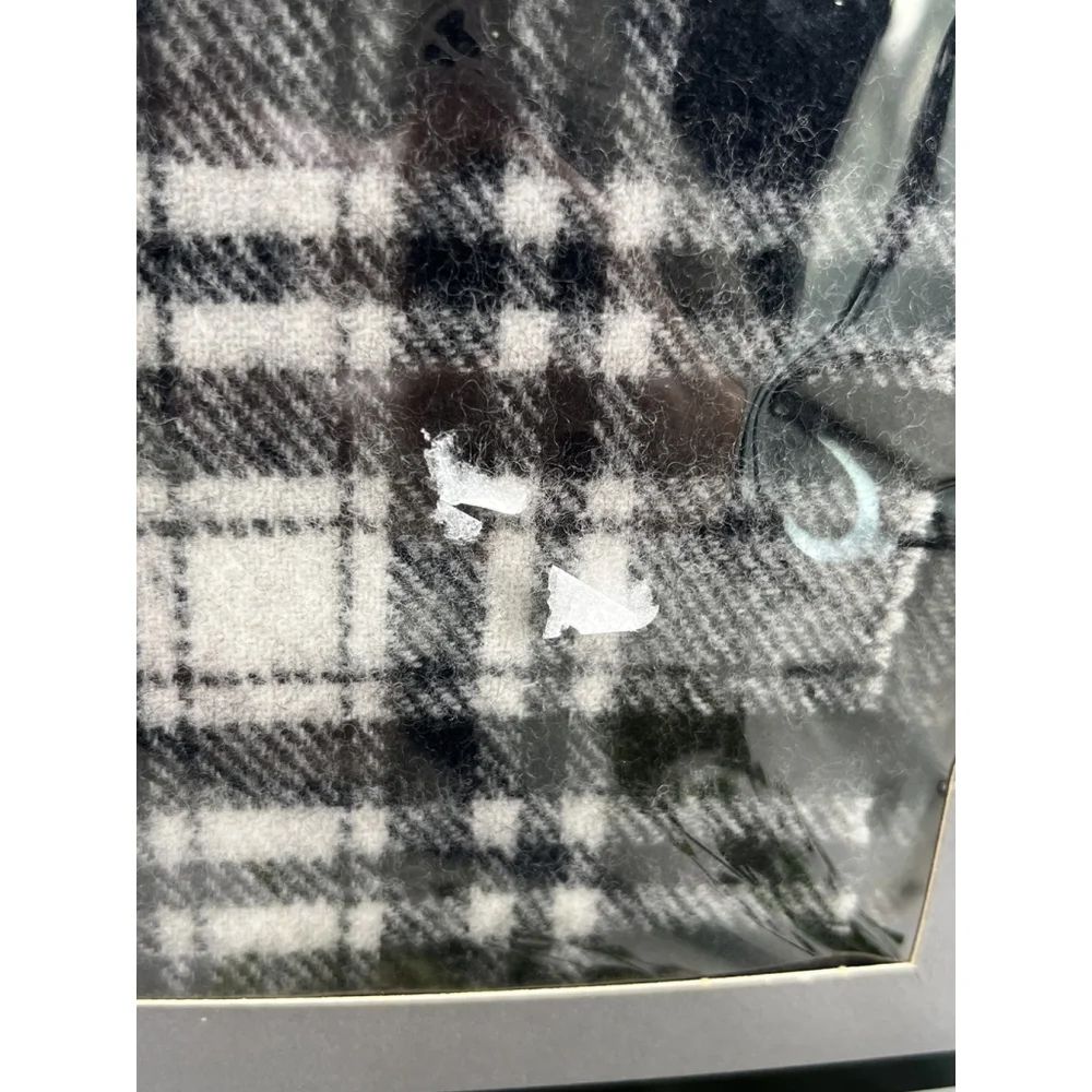 Christian Dior Scarf Mens Plaid Wool Muffler Boxed‎ Made in Britain 90s Vintage